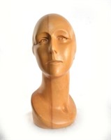 Vintage Fashion wooden carved head