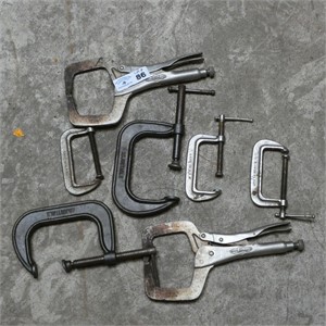Vise Grips & Assorted C-Clamps