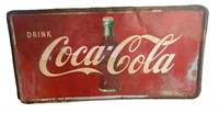 Antique Coca Cola Enamel and Tin Sign