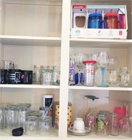 Diverse Selection of Glass and Plastic Ware