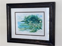 Maxine Henley signed watercolor print