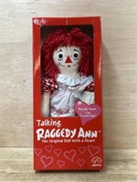 16" Talking Raggedy Ann doll in box