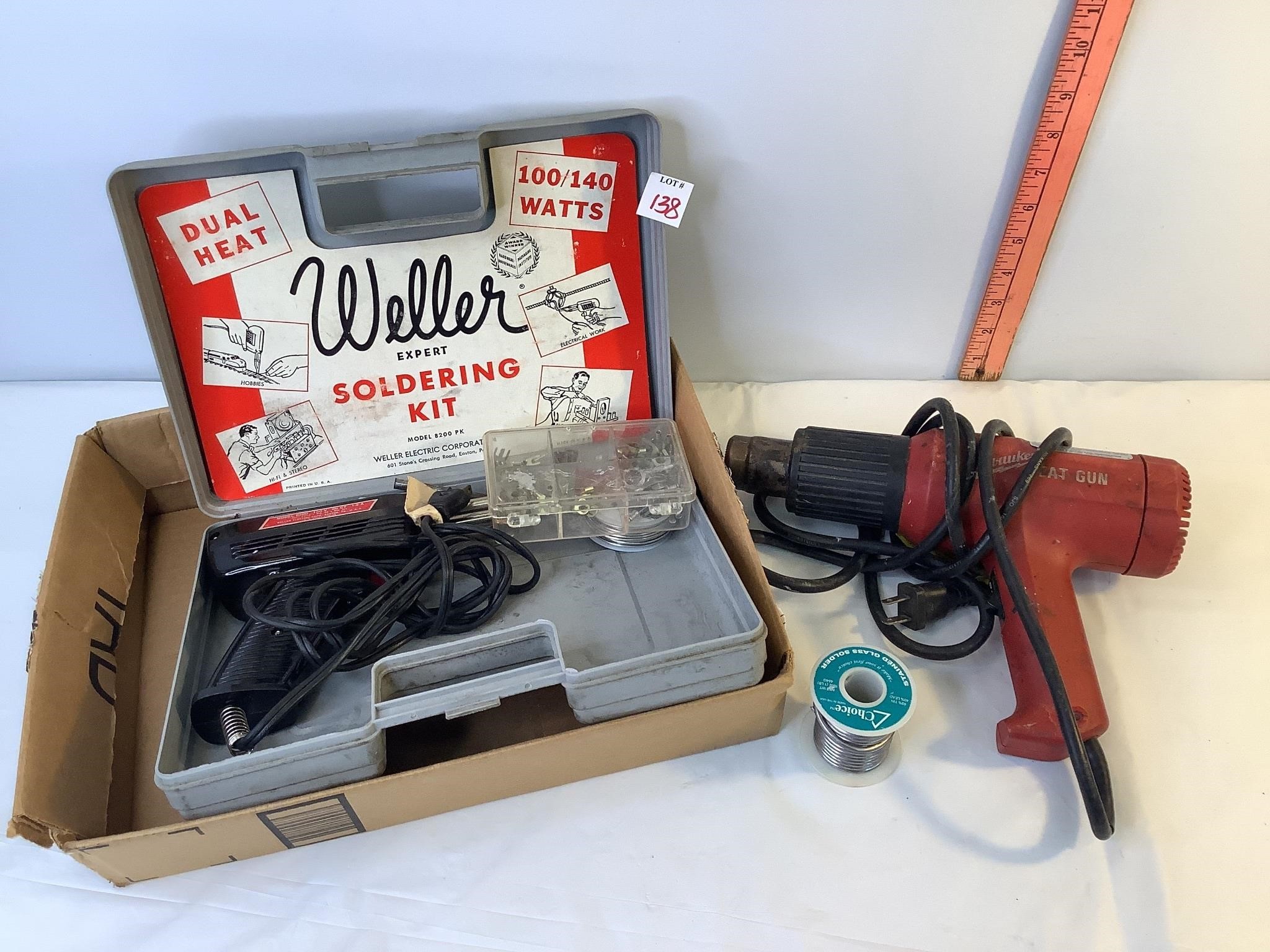 Weller Soldering Kit & Milwaukee Heat Gun