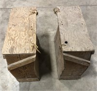 2 Wooden Pack Boxes