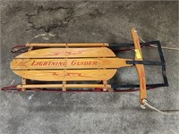 Vintage Lightning Guider Snow Sled