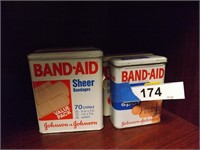 Four Vintage Bandaid Tins