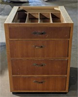 (F) Four Drawer Kitchen Cabinet. 24x24x34.5
