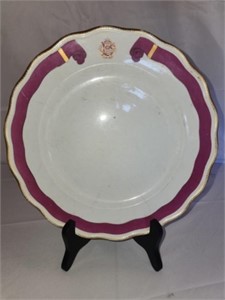 Canterbury decorative plate with stand