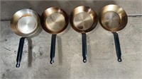 4x 8 3/4” restaurant grade skillets