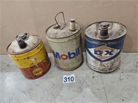3 GAS / OIL CANS