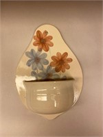 HAND MADE POTTERY WALL VASE-NORMA WHITEHEAD