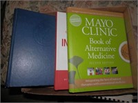 Tray of Mayo Clinic health related books