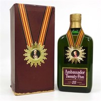 Ambassador 25 Year Blended Scotch Whisky Bottle