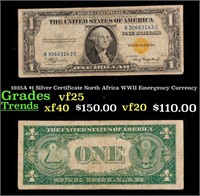 1935A $1 Silver Certificate North Africa WWII Emer