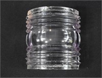 Manganese Glass Fresnel Lantern Lens