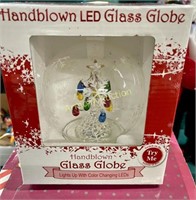 HANDBLOWN LED GLASS GLOBE ORNAMENT - WORKS