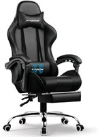 New GTRACING, Computer Chair with Footrest and Lum