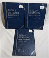 3 Books of Great Britain Half Pennies 1860-1936