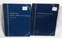 2 Partial Canadian Small Cent Books (111 Pieces)