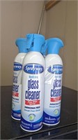 4 cans of glass cleaner