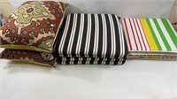 Vintage patio Cushions & modern set with 2 throw
