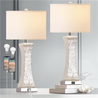Set of 2 Touch Control Table Lamps, 28-inch Tall