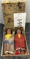 1940’s Little Native American Indian Skookum Dolls