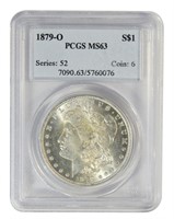 Certified 1879-O Morgan Dollar