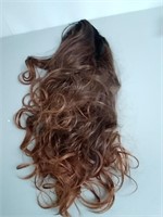 AISI QUEENS Brown Ombre Wigs Long Curly Side P
