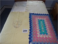 (2) Baby Quilts, Blankets, Cotton Blanket