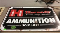 HORNADAY AMMUNITION METAL SIGN REPO