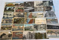 Vintage new and used postcards from Maine, DC,
