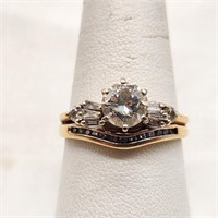 14K Gold Ring w/ Diamonds