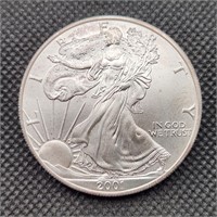 2001 Silver American Eagle $1 1 Oz.