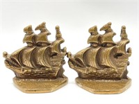 Ship Bookends 4.25” x 4”