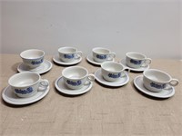 (8) Cups and Saucers