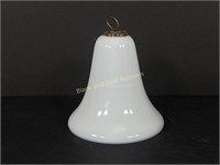 Milk Glass Smoke Bell For An Oil Lamp