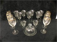 Lot of Nice Etched Glasses