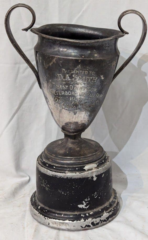 1937 Best Dairy Cow Award Trophy Peterburough