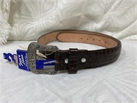 Tony Lama Leather Belt Sz 42