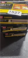 3 BOXES OF SINKER NAILS