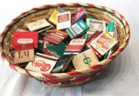 Basket FULL of Advertising Matchbooks