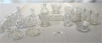 Large Lot of Pressed Clear Glassware