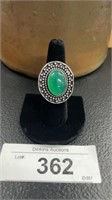 Green Onyx Ring Size 8