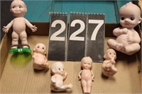 Flat of 6 Porceline Kewpie Dolls
