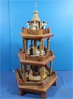 3 Level Wooden Gazebo w/Wooden Figures