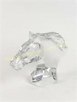 FRENCH BACCARAT CRYSTAL HORSE HEAD