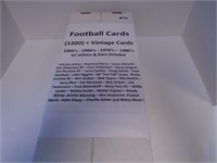 LOTOF 1200+ FOOTBALL VINTAGE CARDS FROM 1950-
