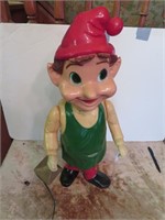 Vintage Plastic Elf Lighted Figure