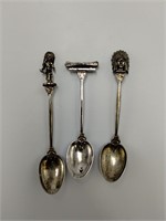 3pc Signed Native American Souvenir Spoon